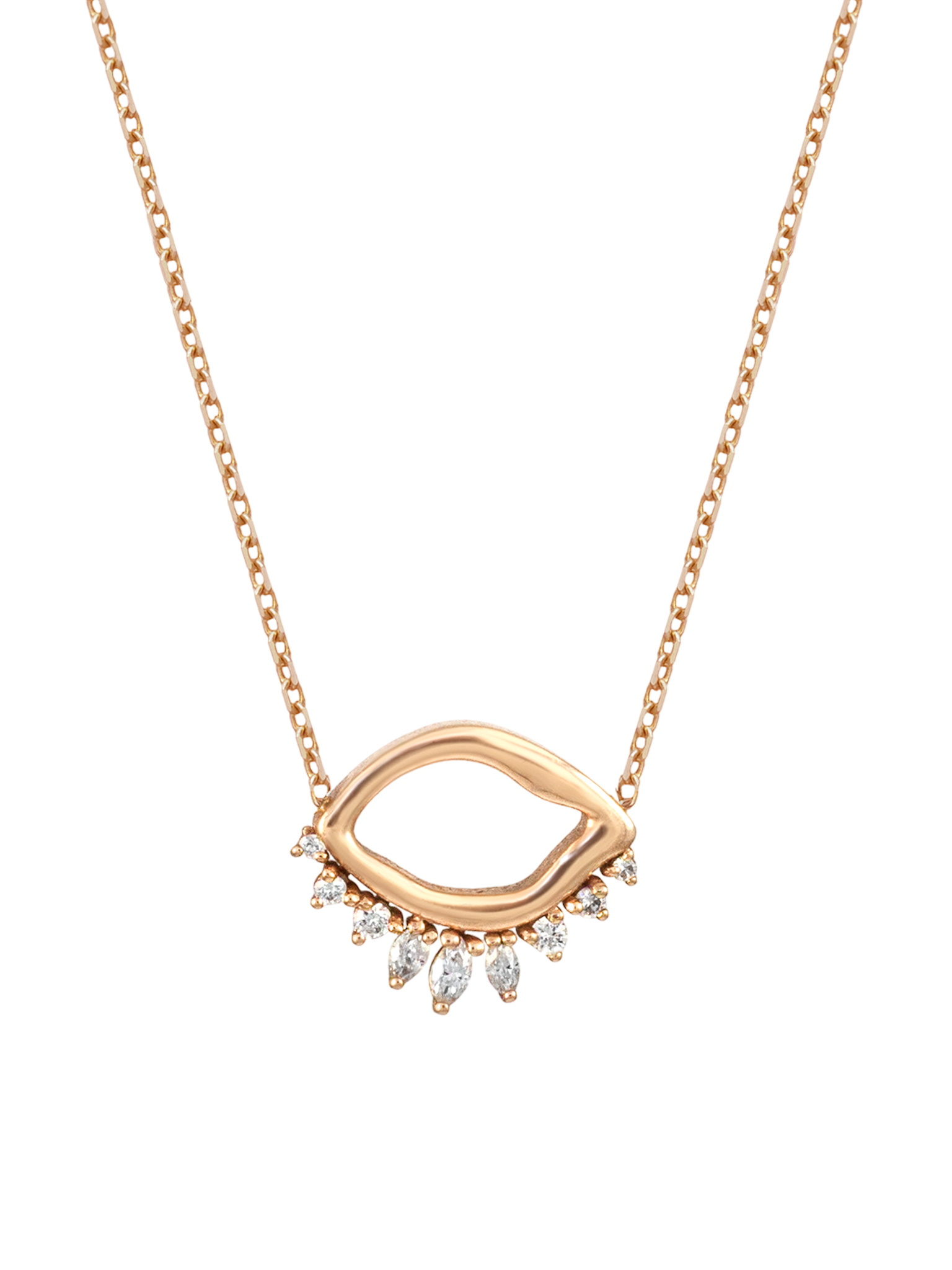 Œil evil eye diamond necklace